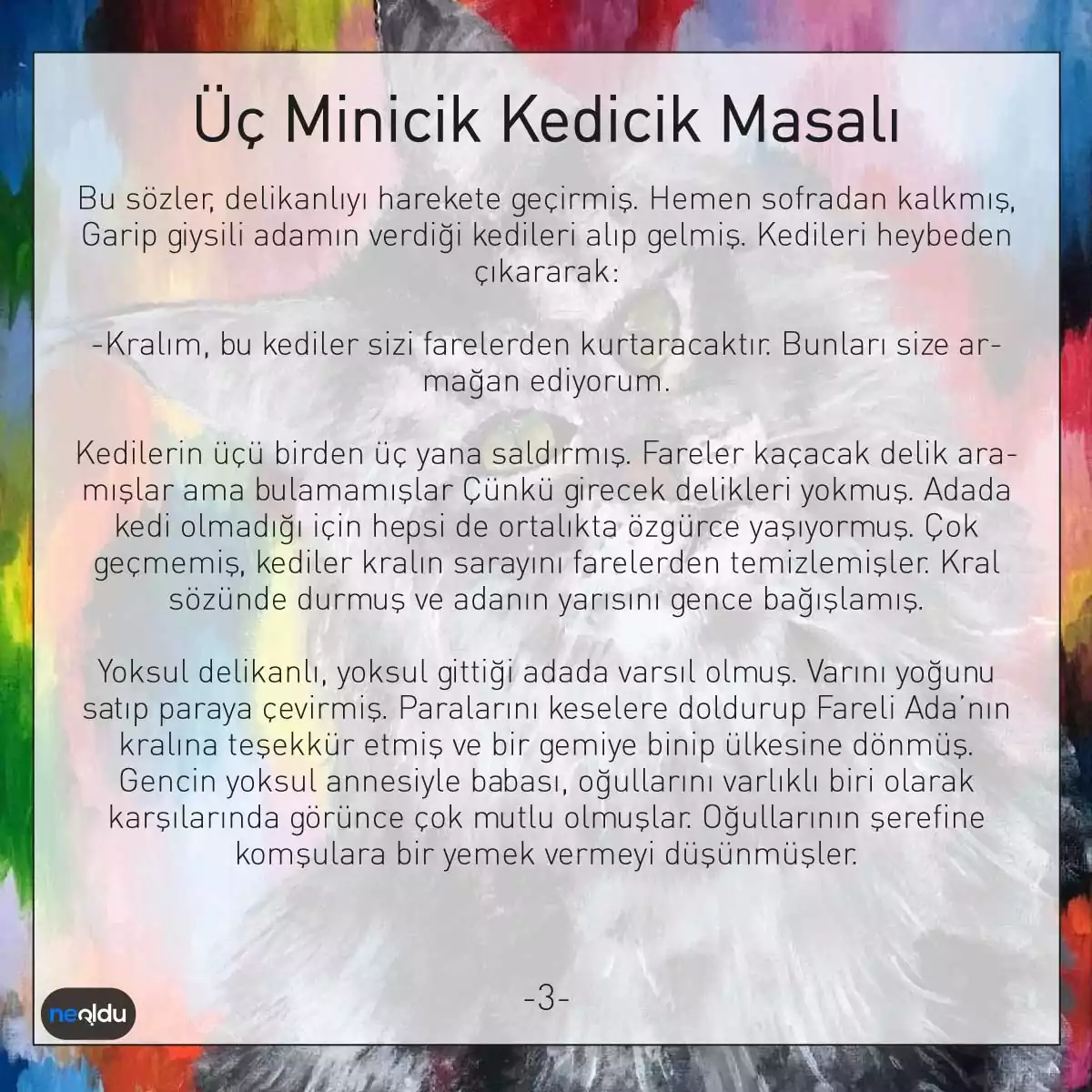 Üç Minicik Kedicik Masalı