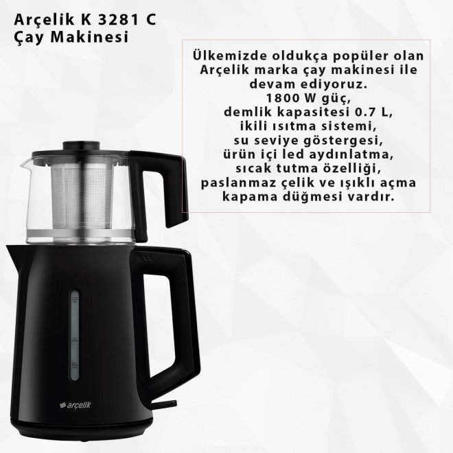 Evmode Concept Arcelik K 3281 C Cay Makinesi Facebook