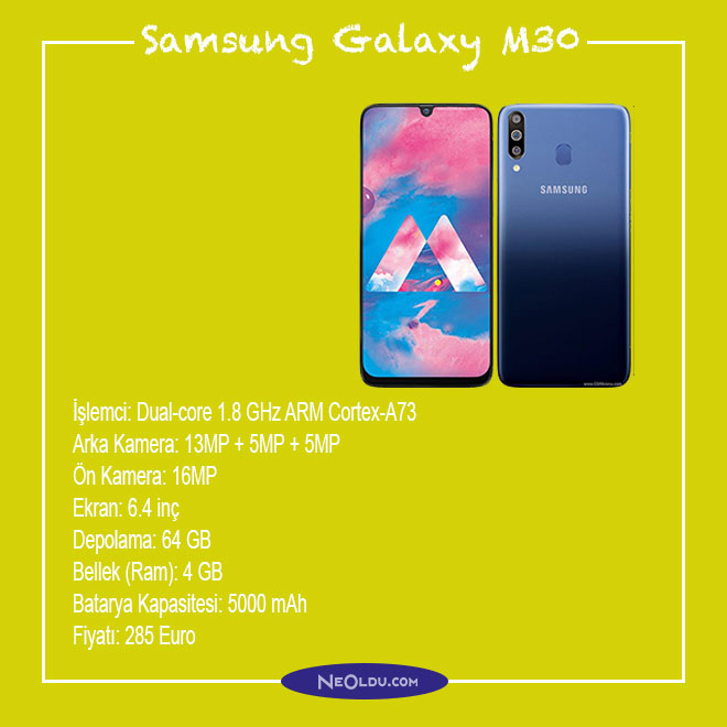 Samsung Galaxy M30 Cep Telefonu